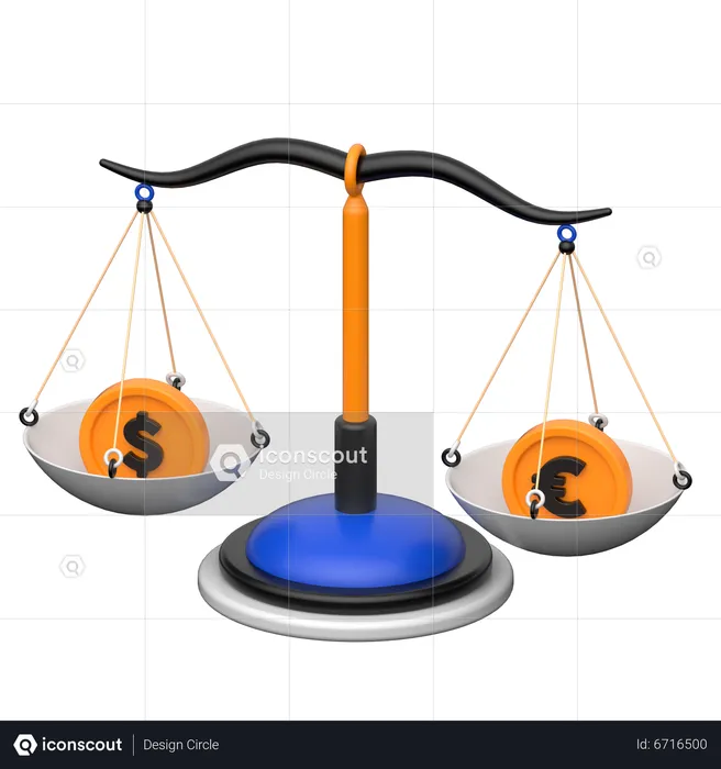 Financial Balance  3D Icon