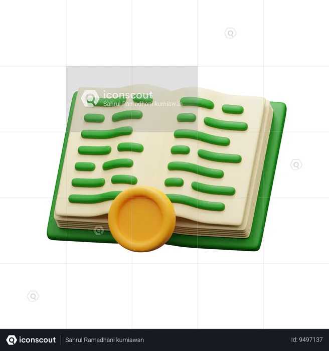 Financial book  3D Icon