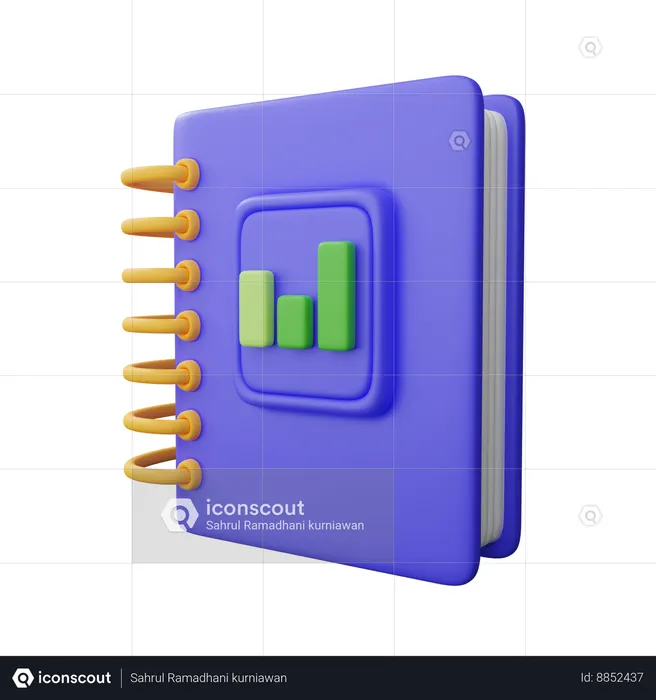 Financial book  3D Icon