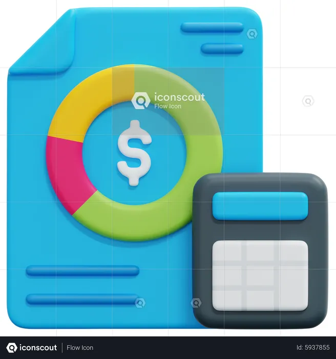 Financial Budget  3D Icon