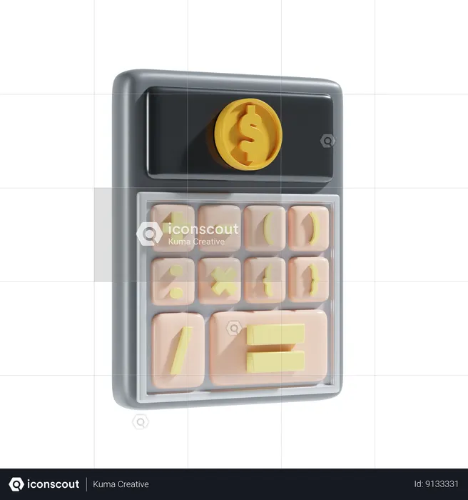 Financial Calculation  3D Icon