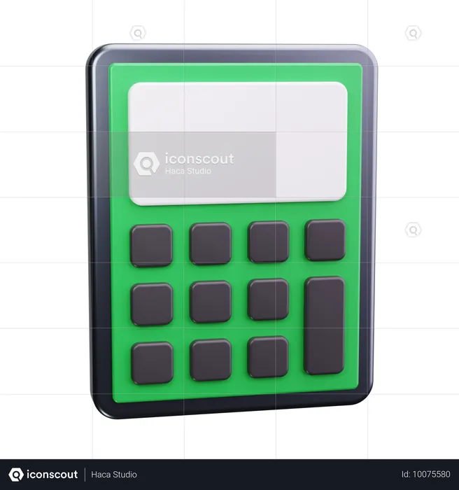 Financial Calculation  3D Icon