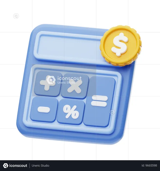 Financial Calculation  3D Icon