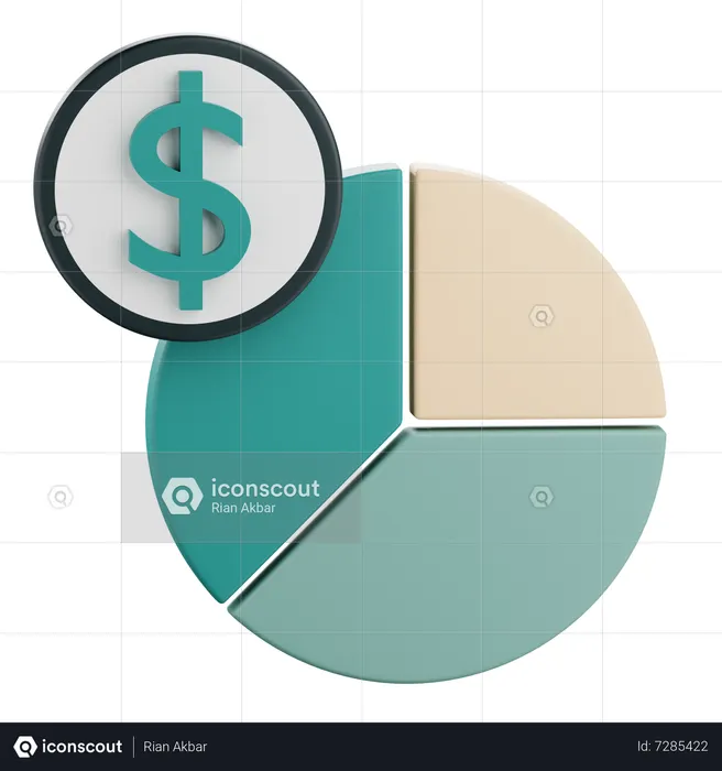 Financial Chart  3D Icon