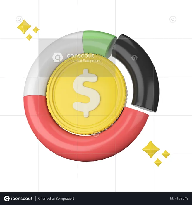 Financial Chart  3D Icon