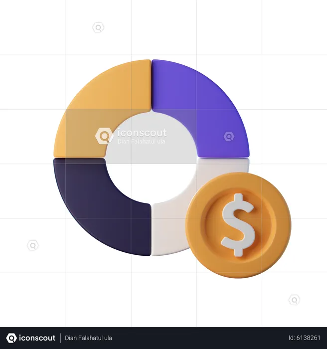Financial Chart  3D Icon