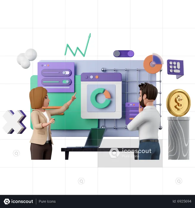 Financial Consultation  3D Icon
