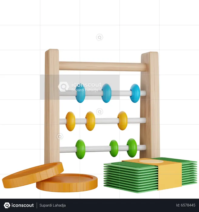 Financial Counting  3D Icon