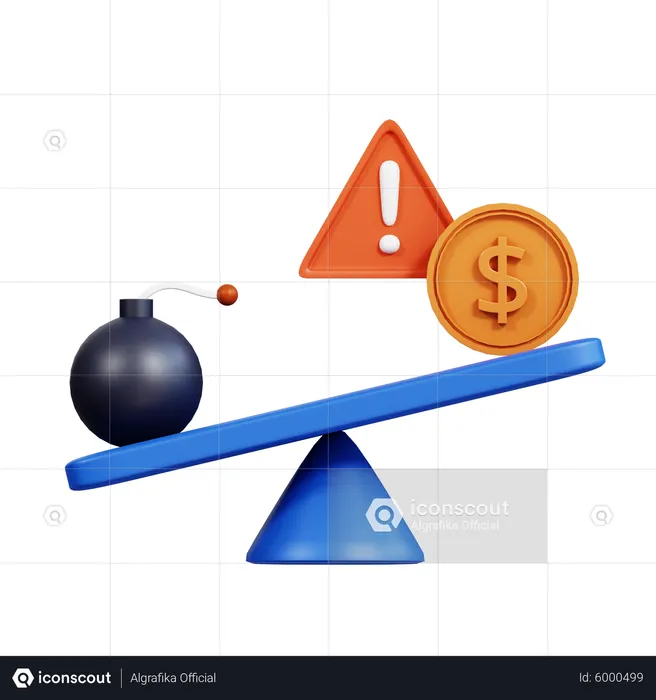 Financial Crisis  3D Icon