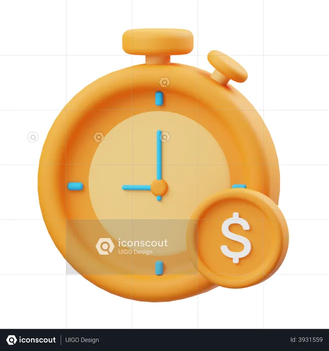 Financial deadline  3D Illustration