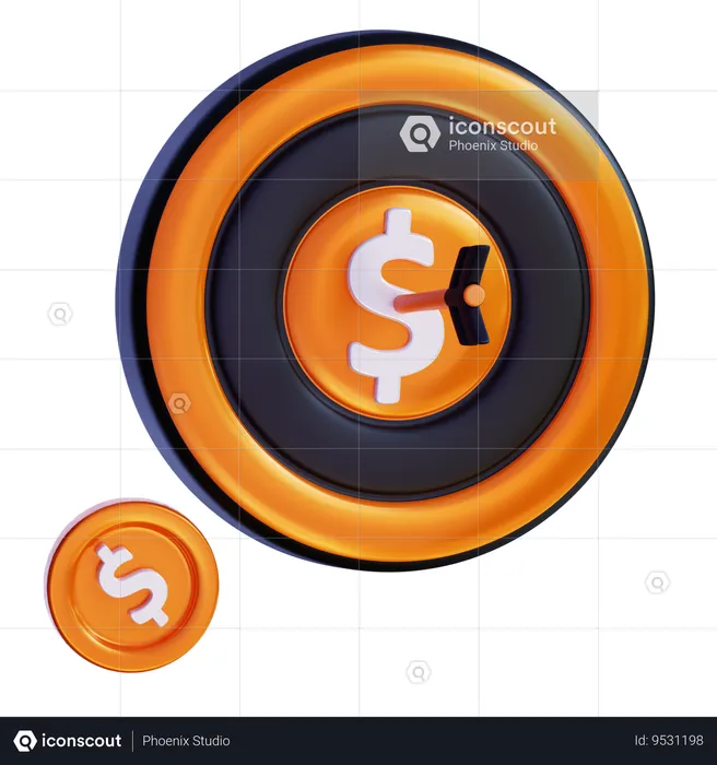Financial Goal  3D Icon