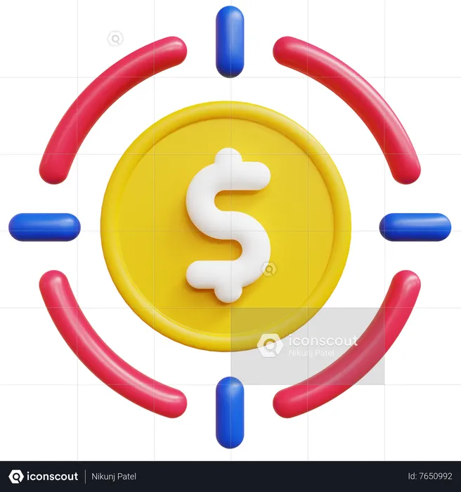 Financial Goal  3D Icon