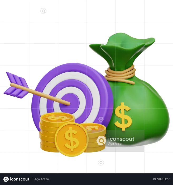 Financial Goal  3D Icon