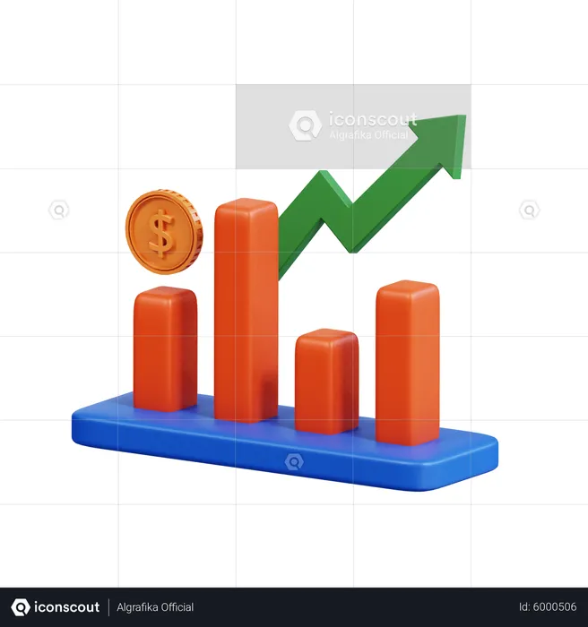 Financial Growth  3D Icon