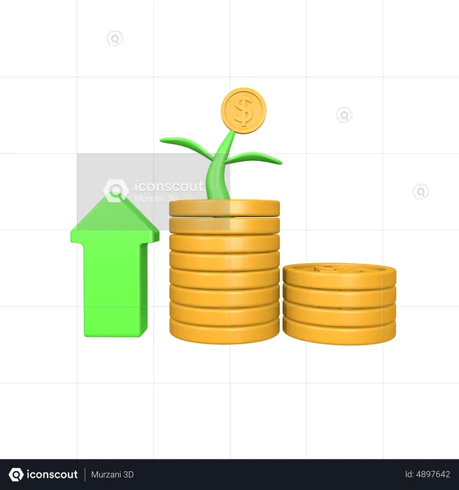 Financial Growth  3D Icon