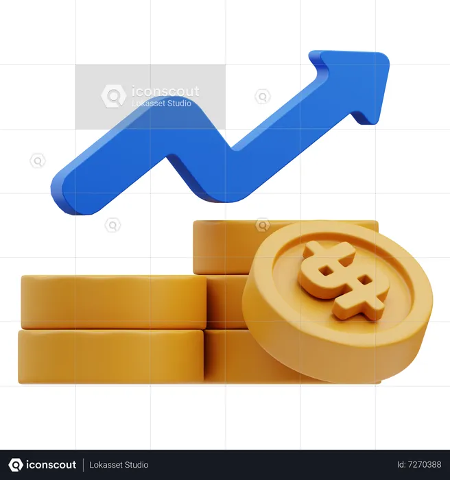 Financial Growth  3D Icon