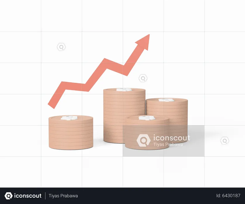 Financial Growth  3D Icon