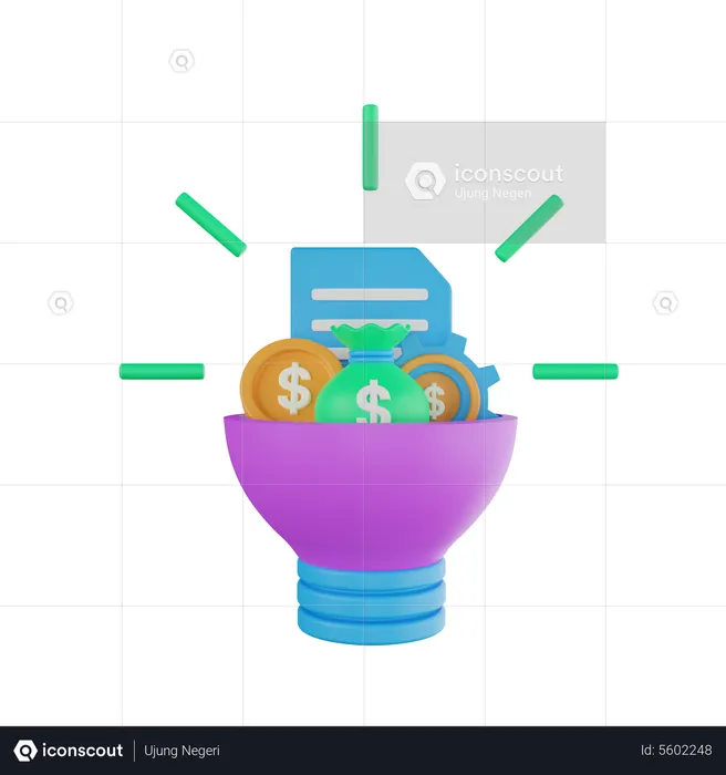 Financial Idea  3D Icon