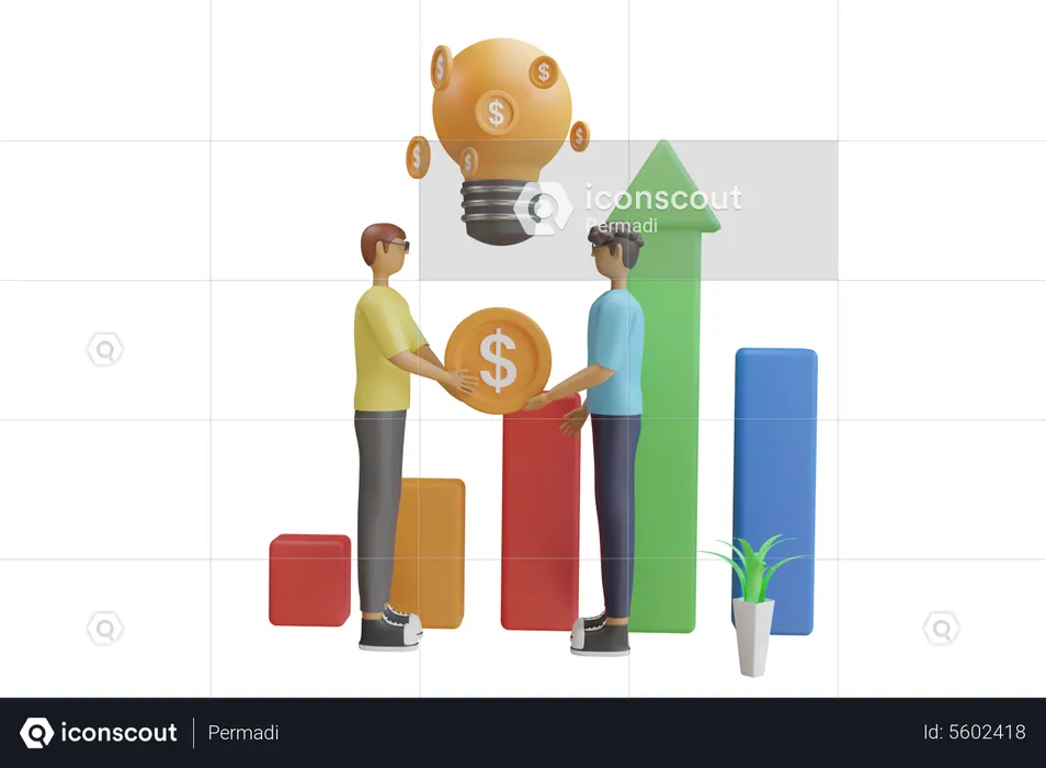 Financial Innovation  3D Illustration