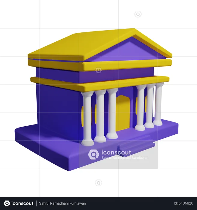 Financial Institute  3D Icon