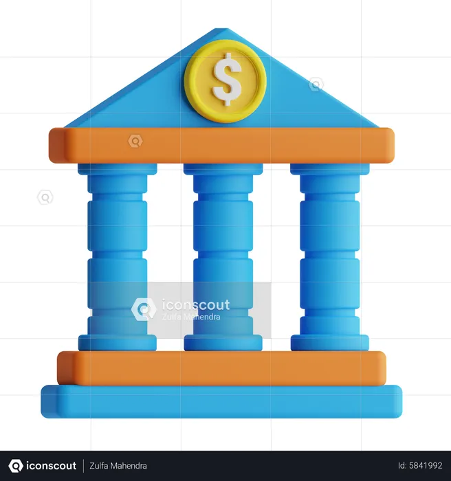 Financial Institute  3D Icon