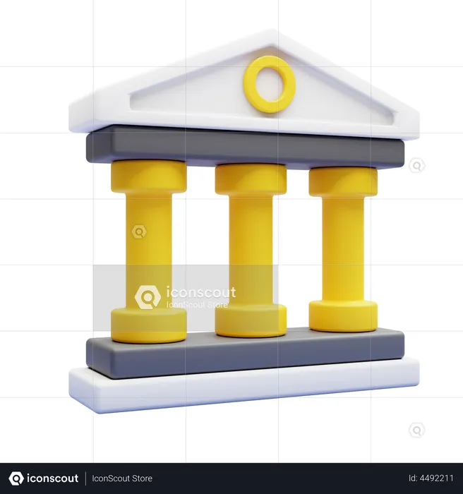 Financial Institute  3D Icon
