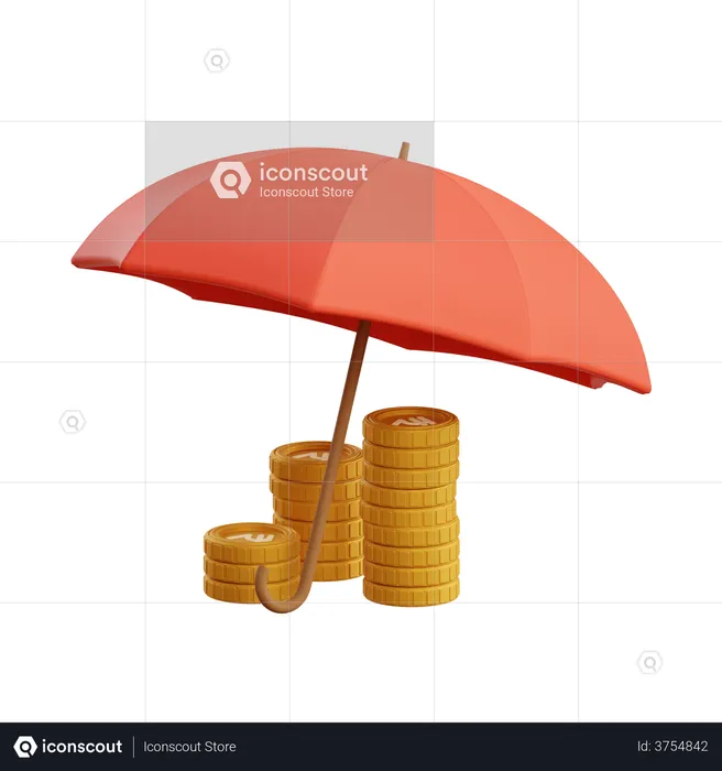Financial Insurance  3D Illustration