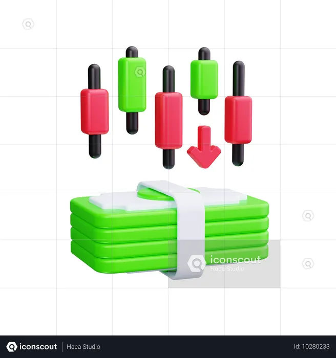 Financial Investment  3D Icon