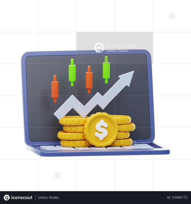 Financial investment  3D Icon