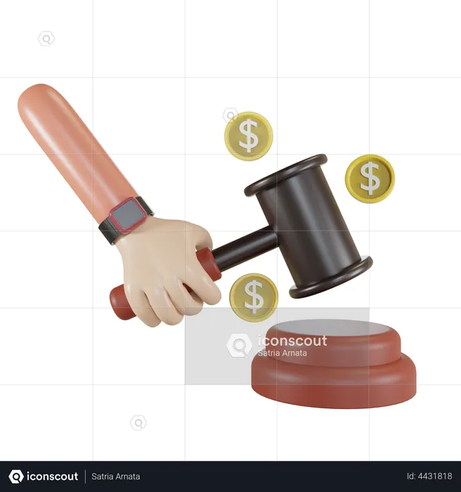 Financial Law  3D Illustration