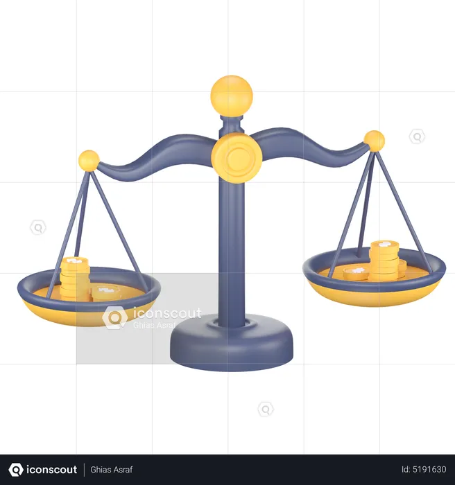 Financial Law  3D Icon