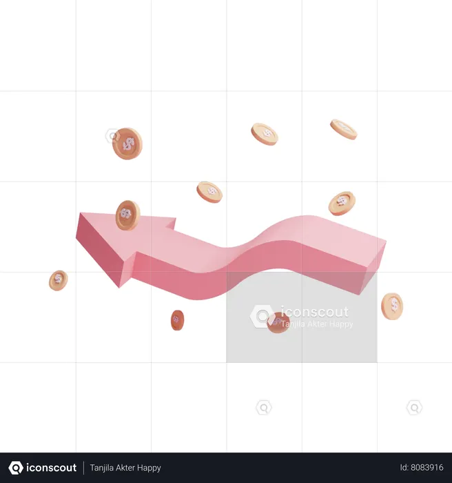 Financial Loss  3D Icon