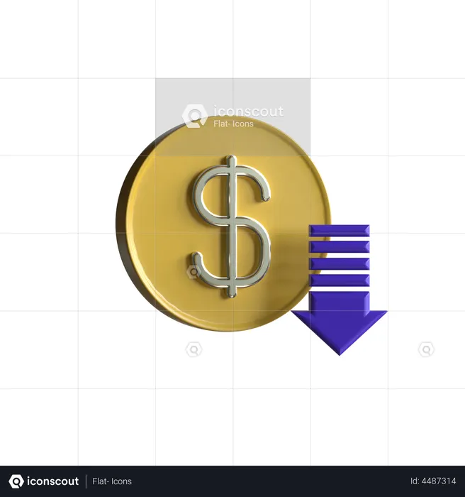 Financial Loss  3D Illustration
