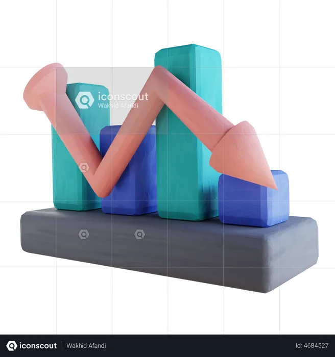 Financial Loss  3D Illustration