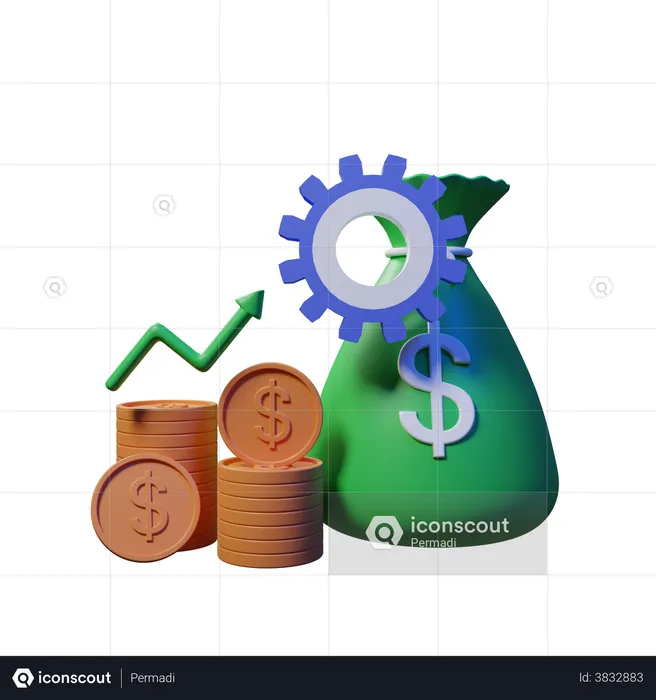 Financial Management  3D Illustration