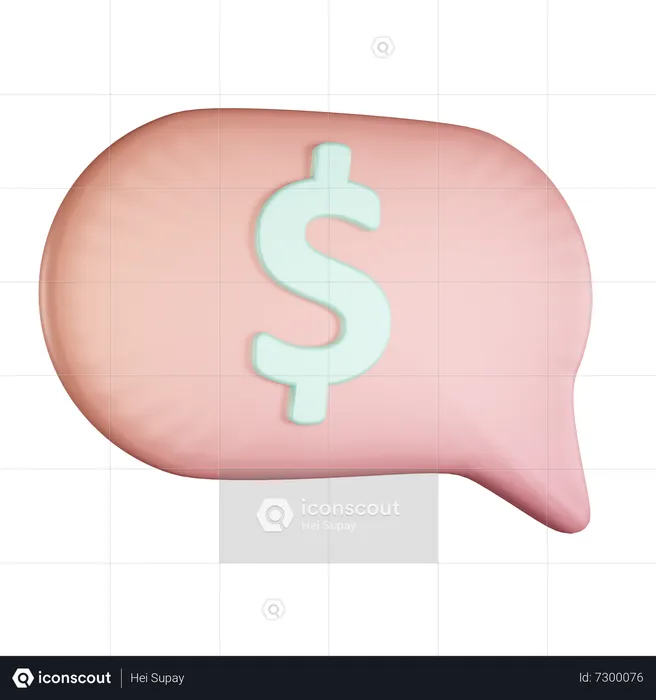 Financial Message  3D Icon