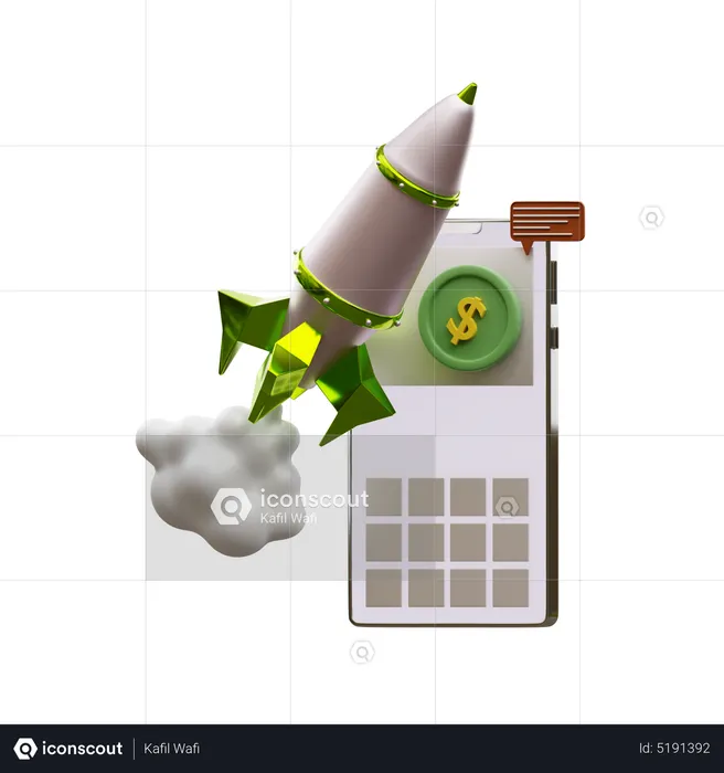 Financial Monitoring  3D Icon