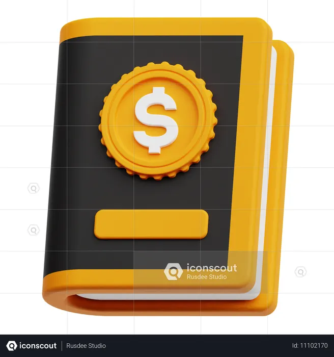 Financial Notebook  3D Icon