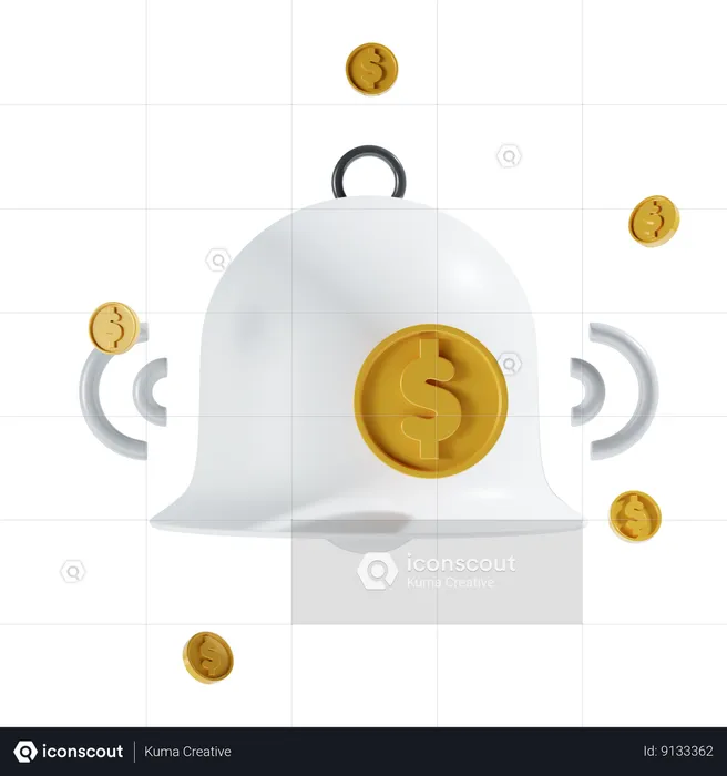 Financial Notification  3D Icon