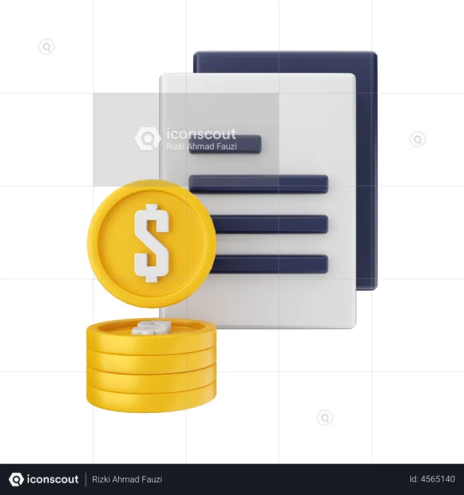 Financial Papers  3D Illustration