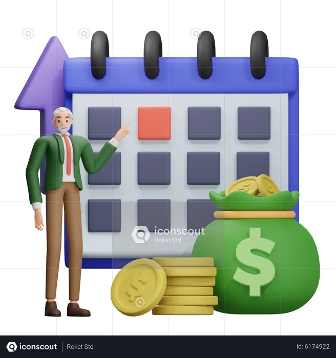 Financial Planning  3D Illustration