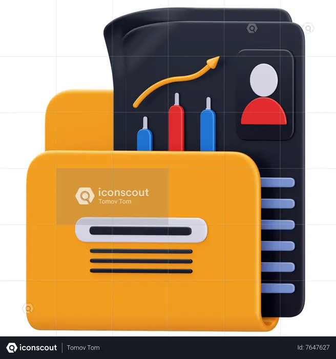 Financial Portfolio  3D Icon