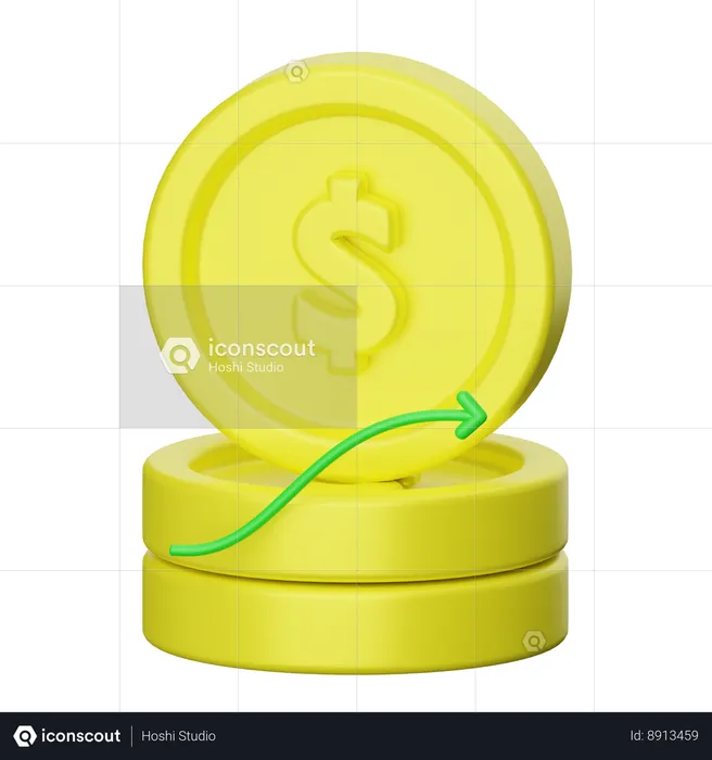 Financial Profit  3D Icon