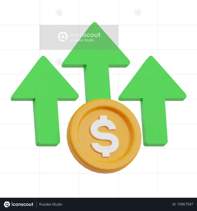 Financial Profit  3D Icon