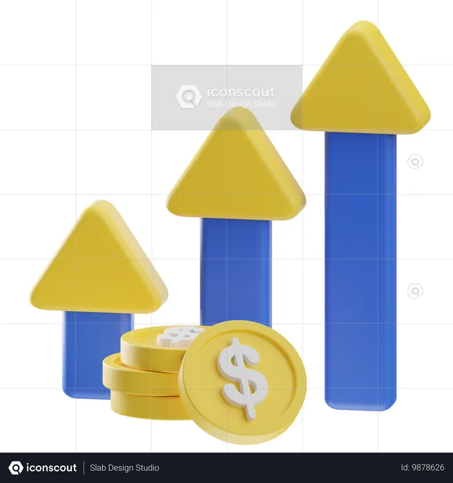 Financial Profit  3D Icon