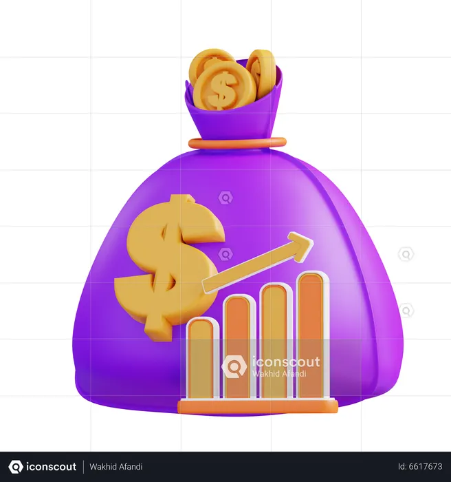 Financial Profit  3D Icon