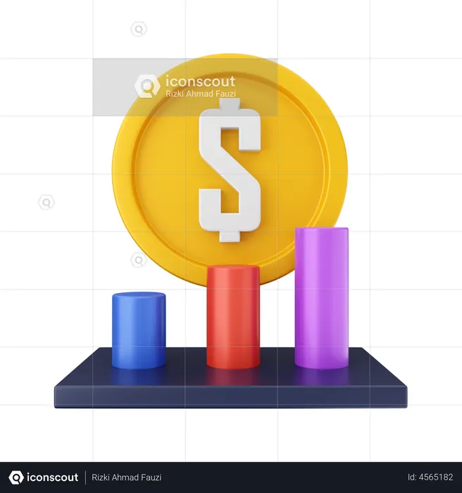 Financial Profit  3D Icon