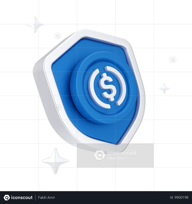 財政的保護  3D Icon