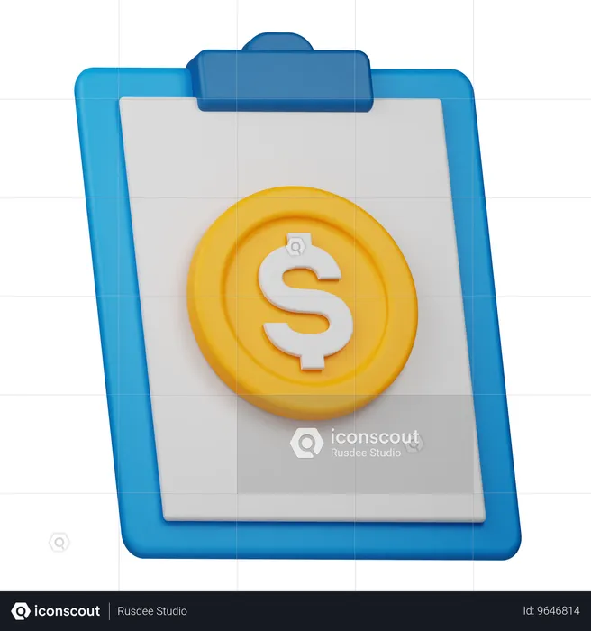 Financial Report  3D Icon