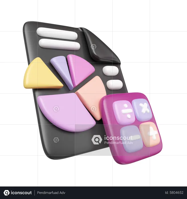 Financial Report  3D Icon